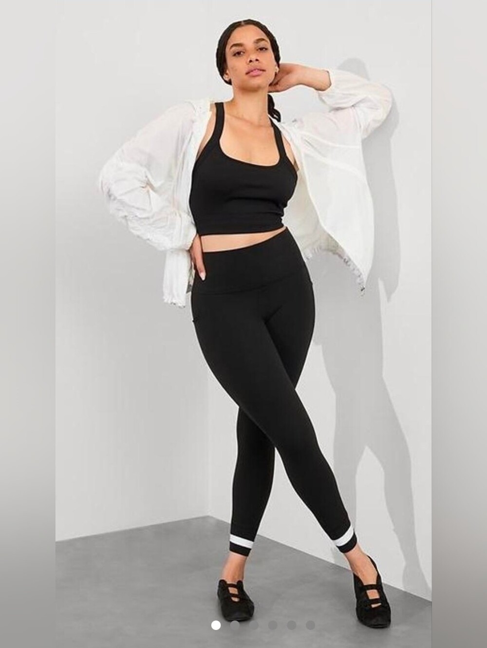 Athleta Salutation Stash Colorblock 7/8 Leggings
